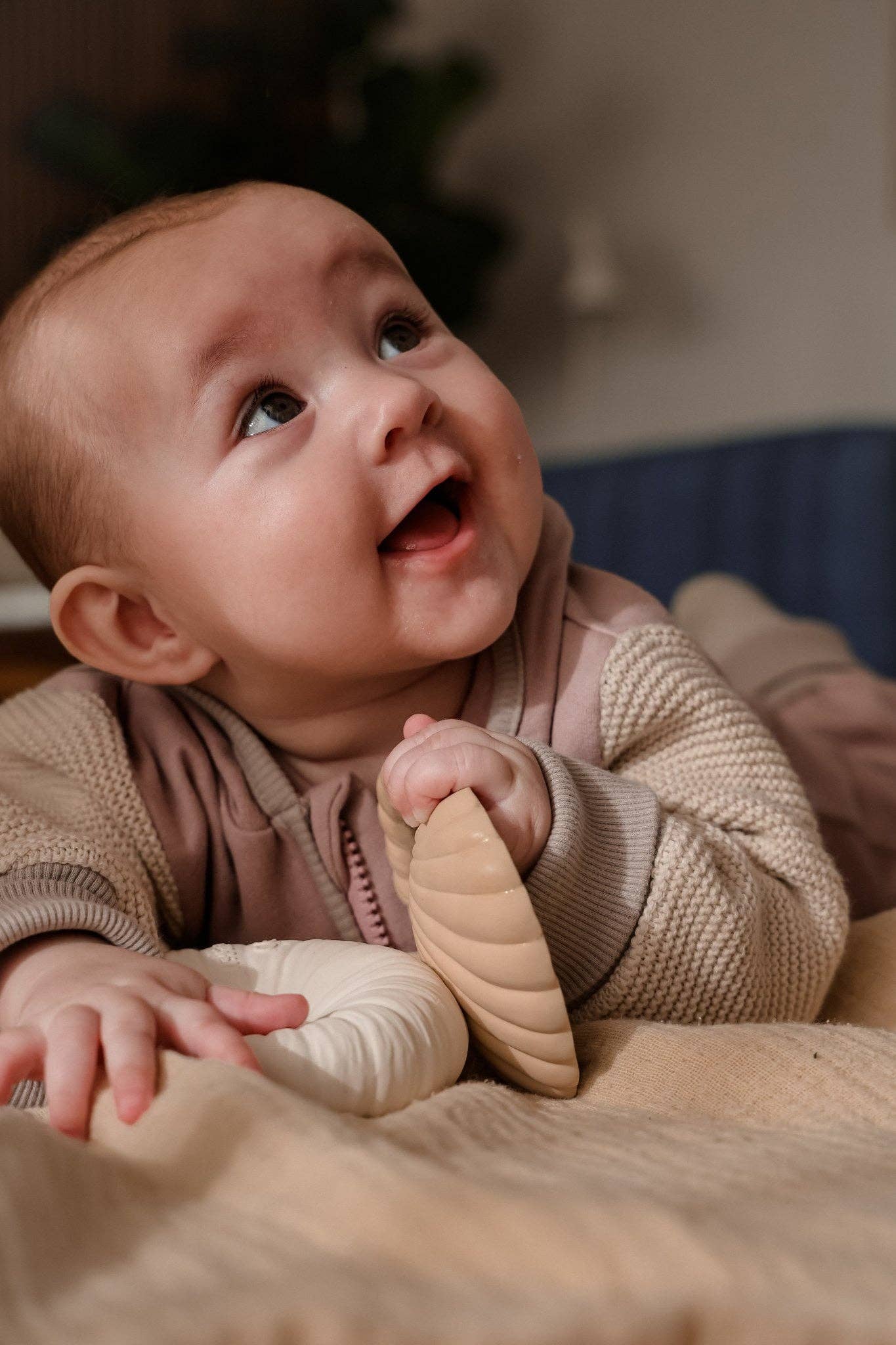 Natural Rubber Teether | Clam