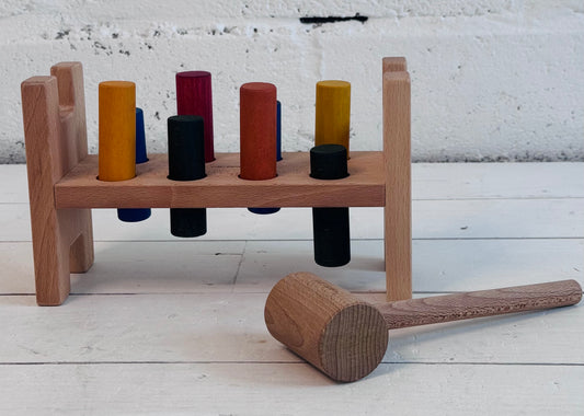 Pound-A-Peg Montessori Toy | Rainbow