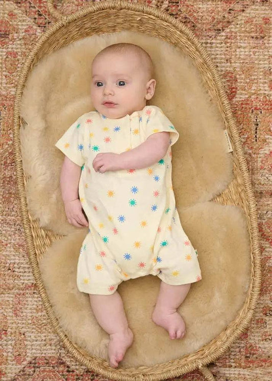 Dinky | Rainbow Sunshine | Short Sleeve Playsuit