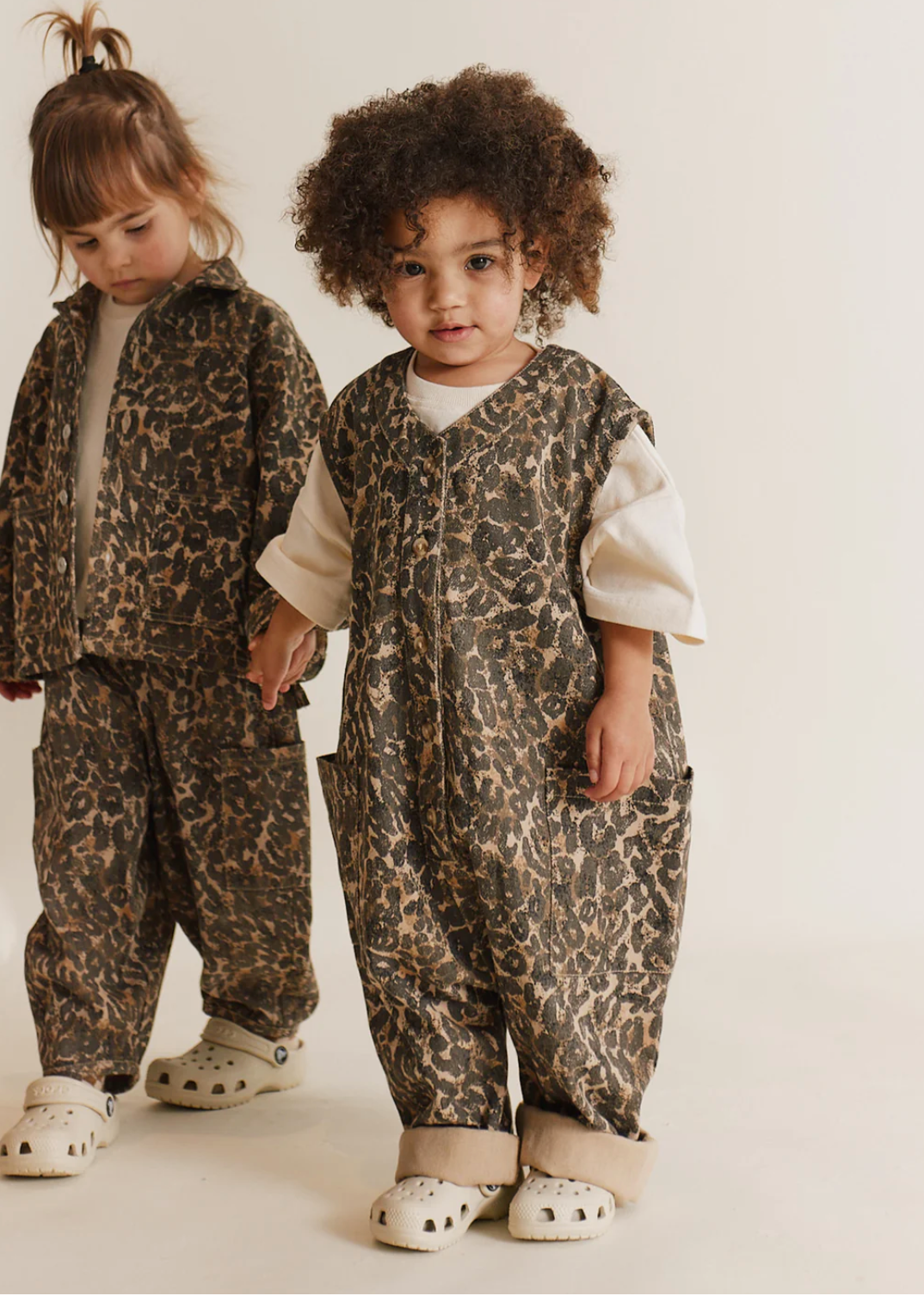Wren Leopard Oversized Overall