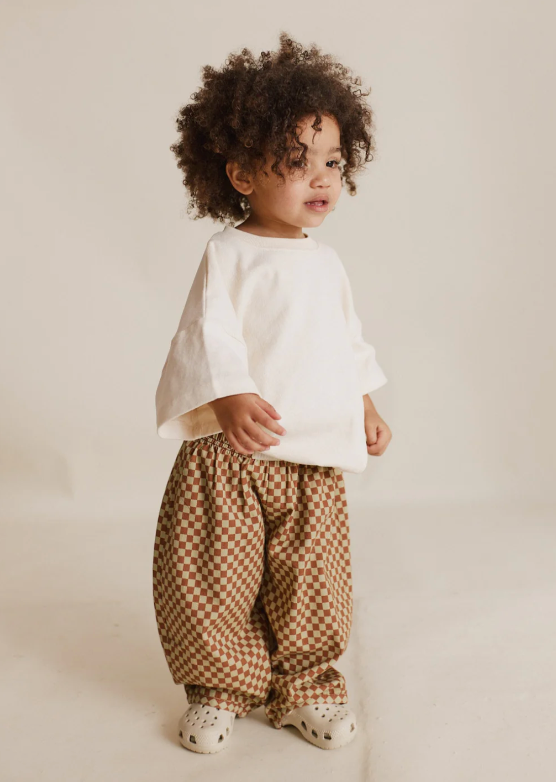 Brick Check Organic Trouser
