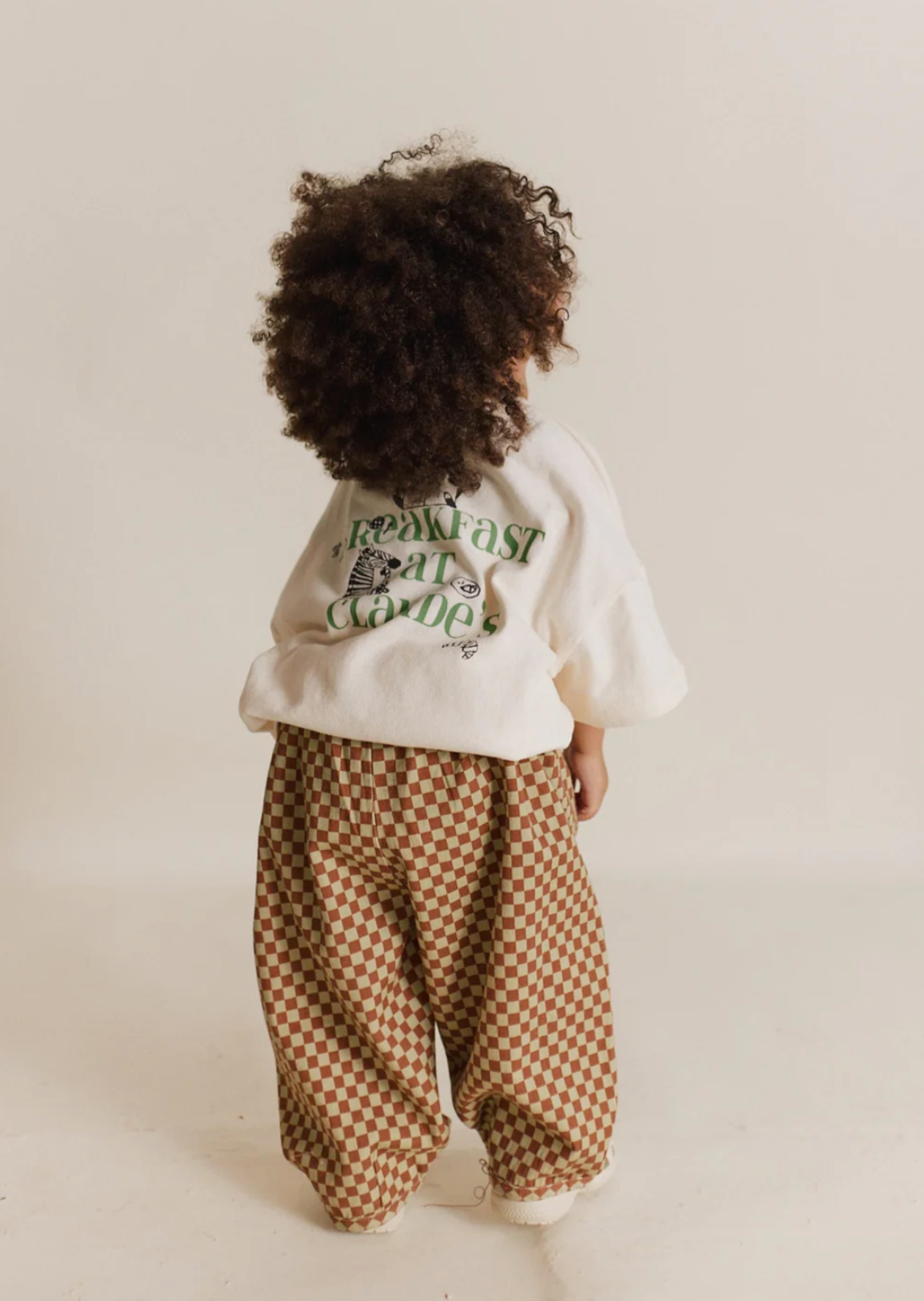 Brick Check Organic Trouser