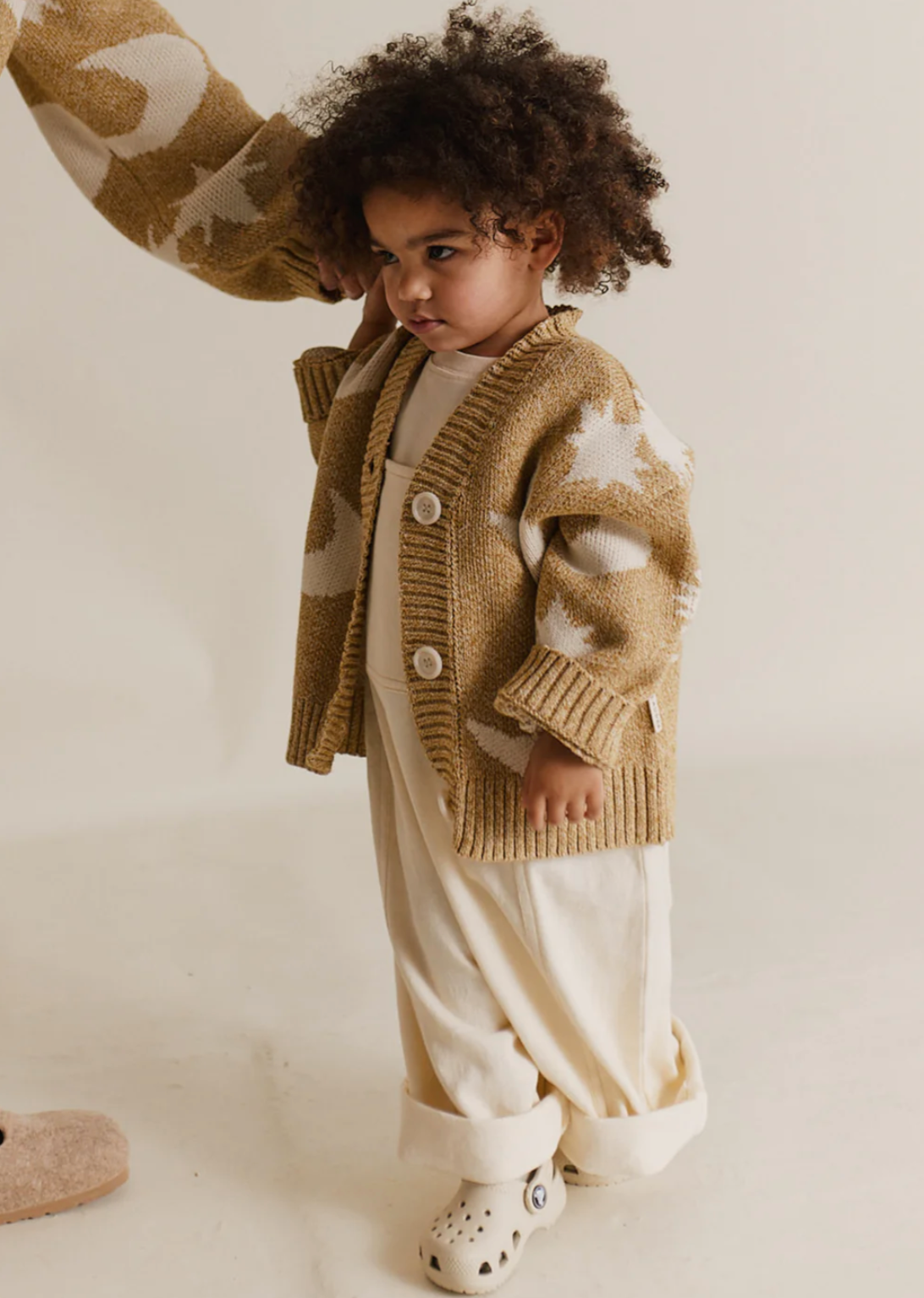 Cozmo Golden Moon Star Organic Cardigan
