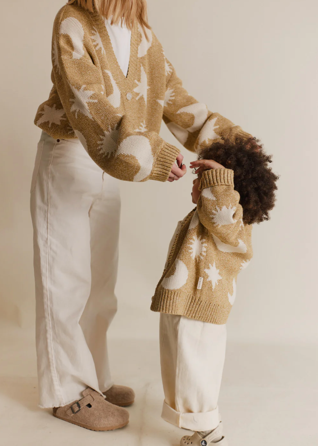 Cozmo Golden Moon Star Organic Cardigan