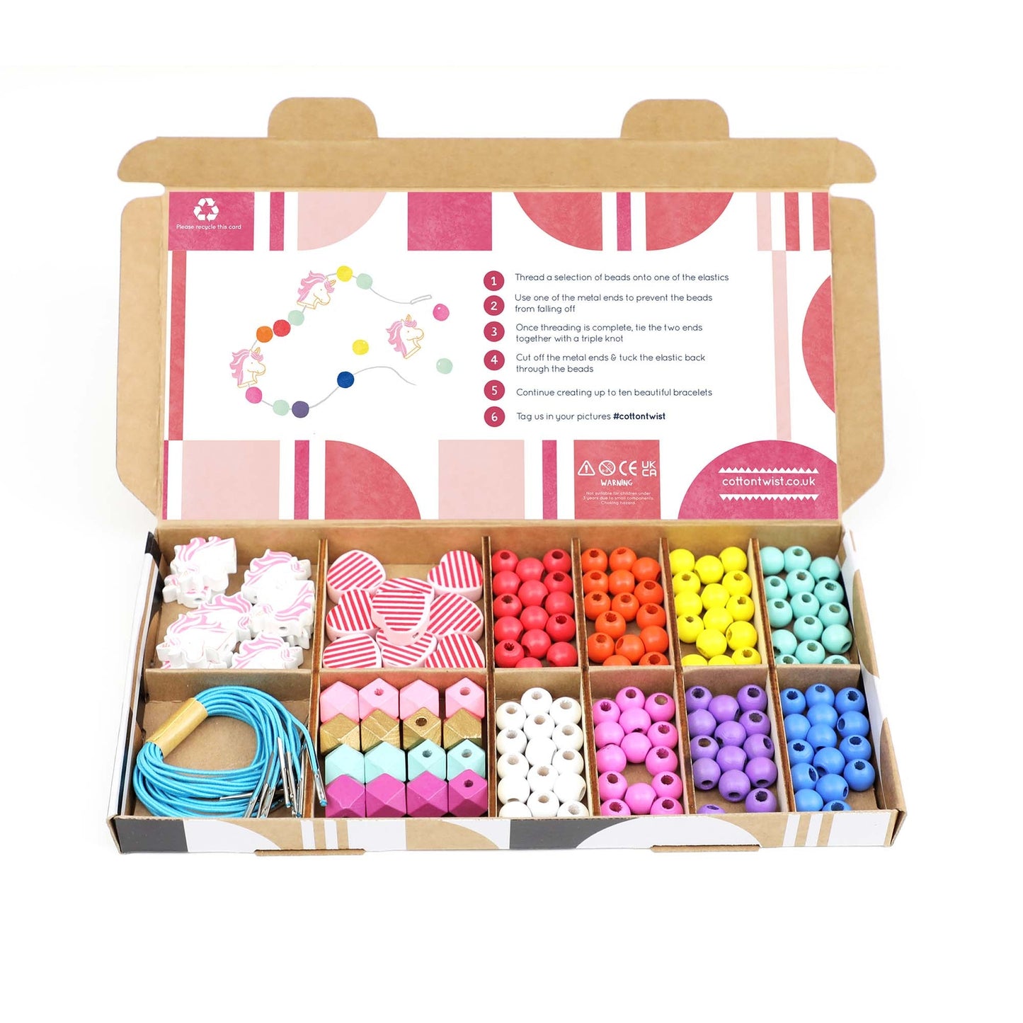 Unicorn and Heart Bracelet Making Kit | DIY Craft Kits for Kids