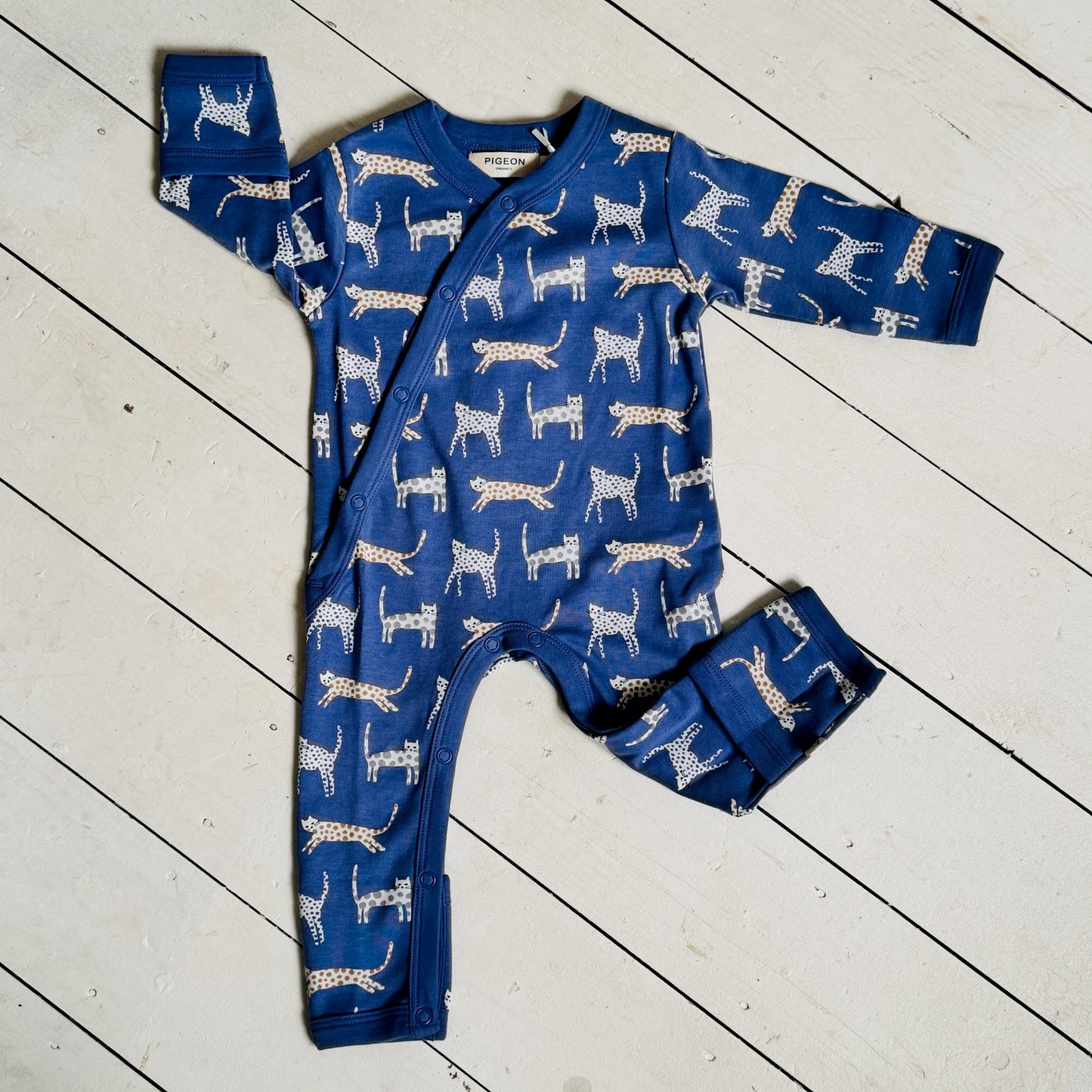 Kimono Romper | Blue Cats