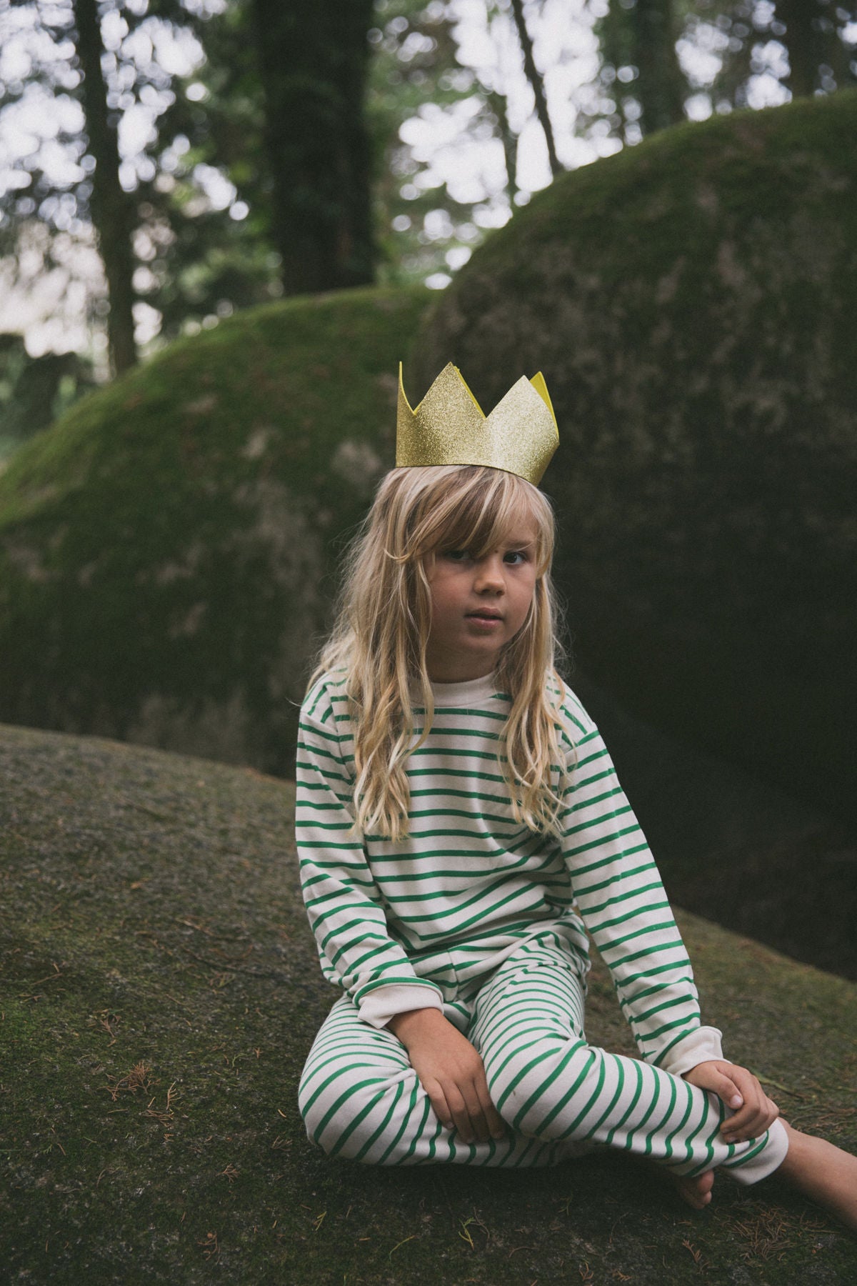 Kids Classic PJs | Green Breton