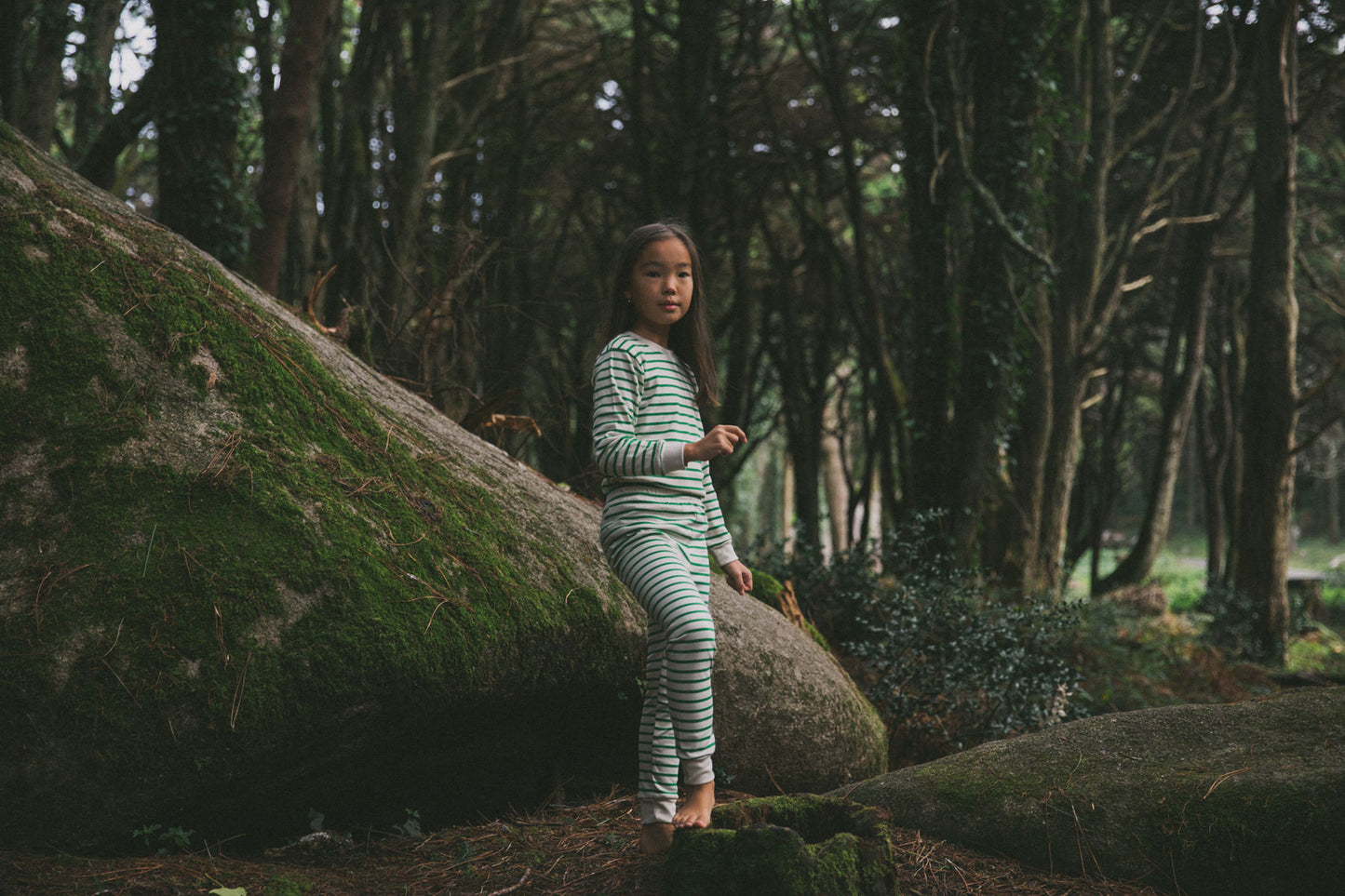 Kids Classic PJs | Green Breton