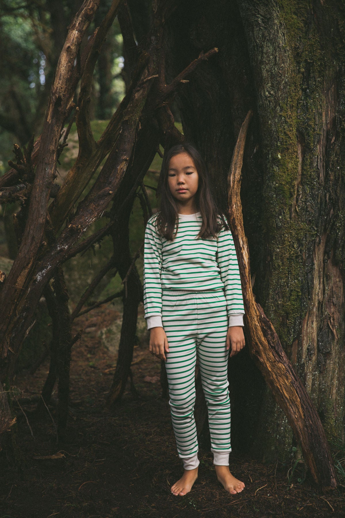 Kids Classic PJs | Green Breton