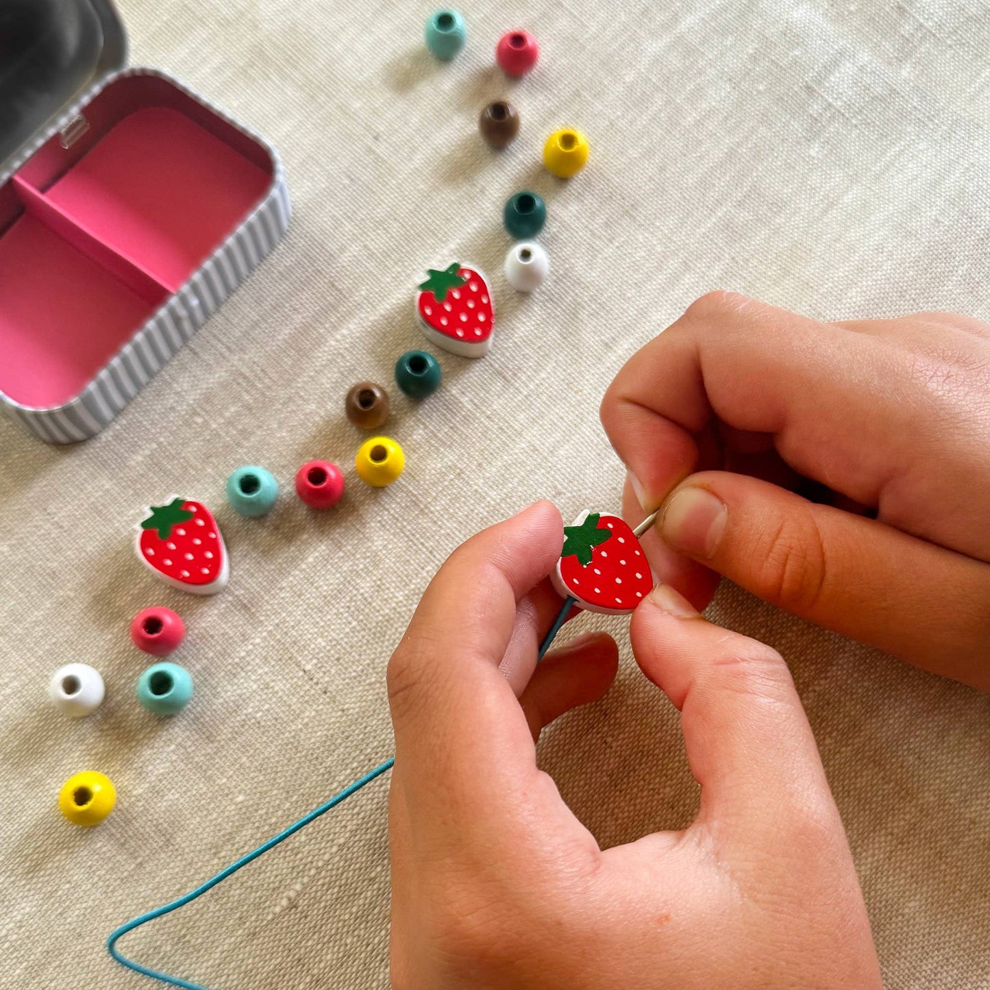 Strawberry Bracelet Gift Kit | DIY Craft Kits for Kids