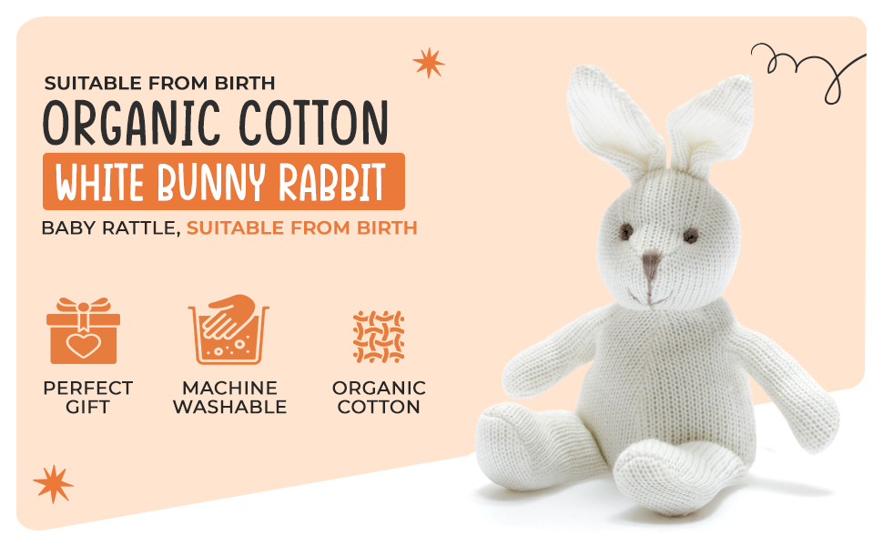 Knitted Bunny Rattle