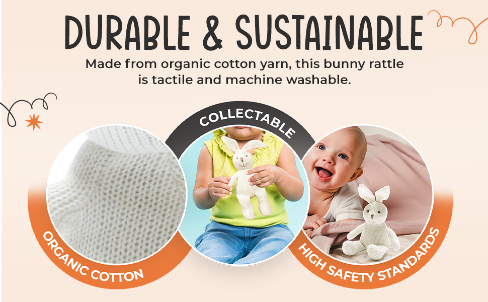 Knitted Bunny Rattle