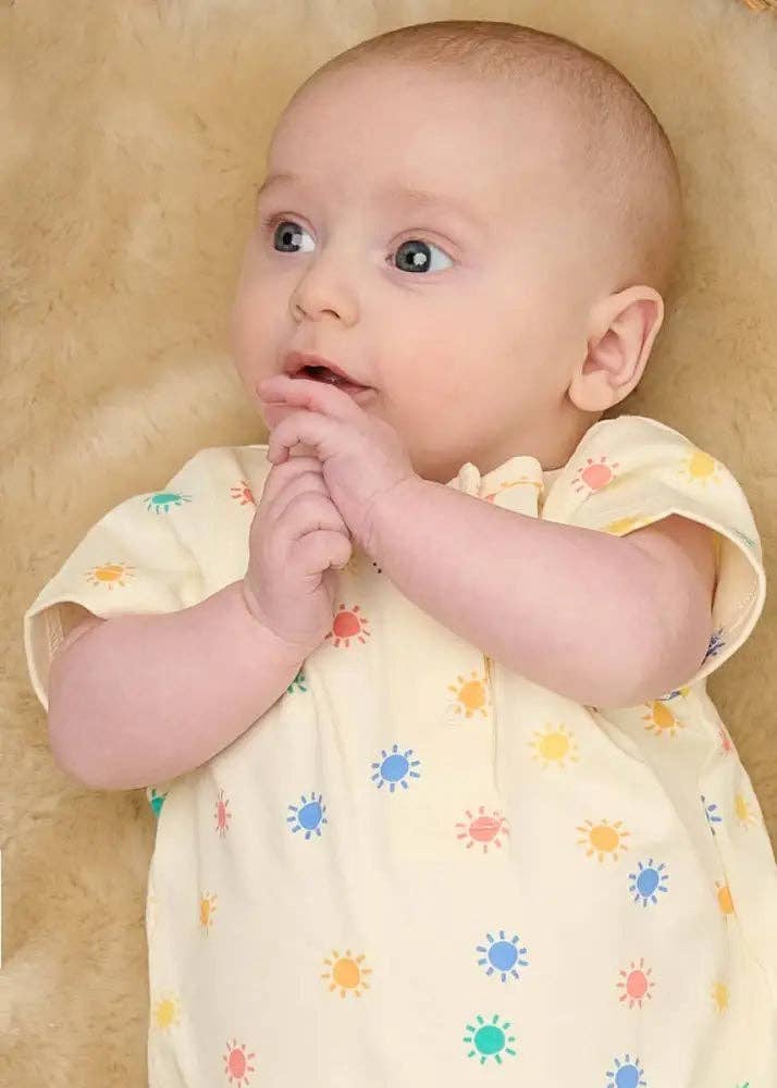 Dinky | Rainbow Sunshine | Short Sleeve Playsuit