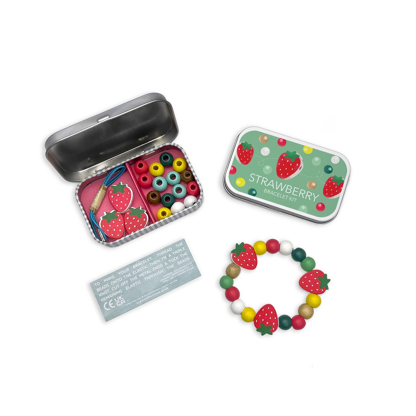 Strawberry Bracelet Gift Kit | DIY Craft Kits for Kids