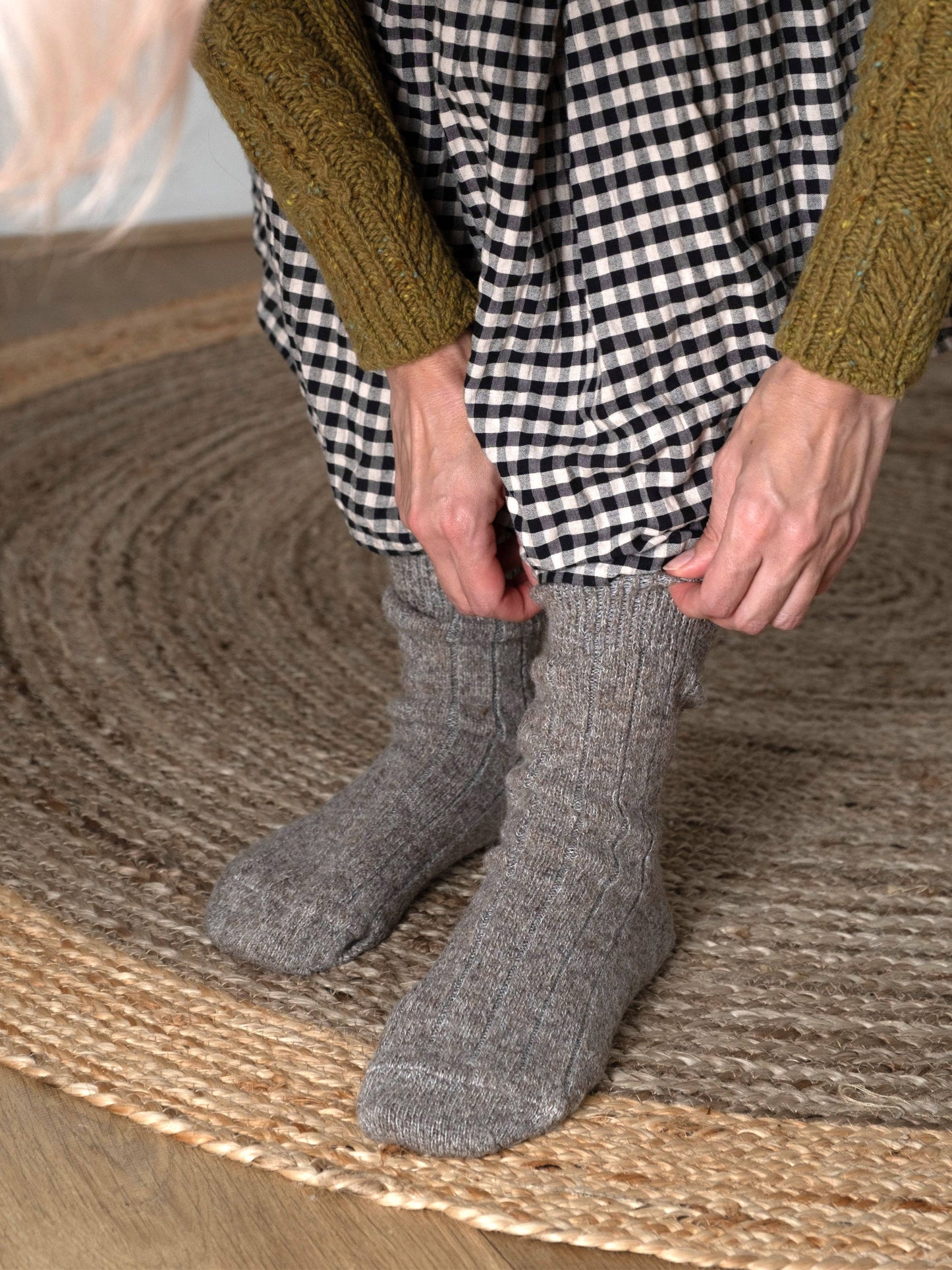 Anna Adult Socks | Wool/Alpaca/Cotton/Hemp