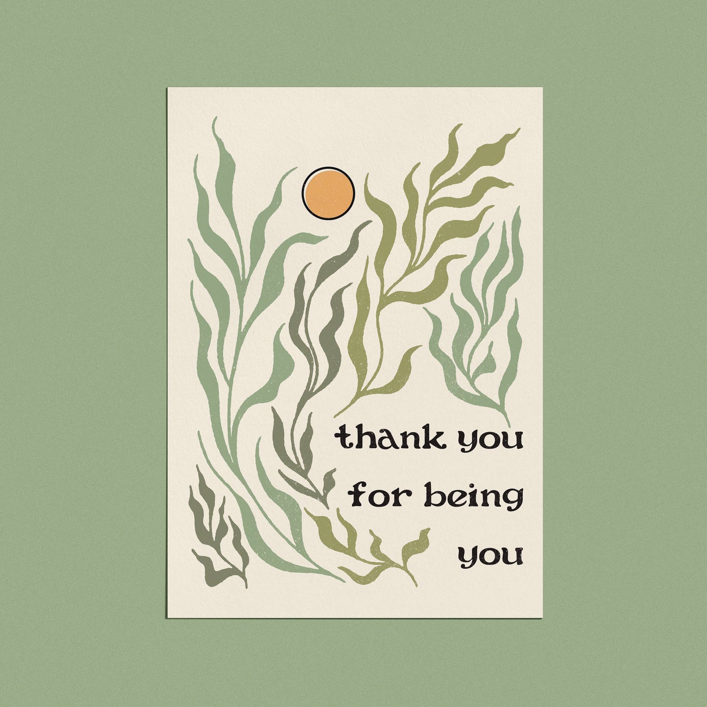 Thank You for Being You Card
