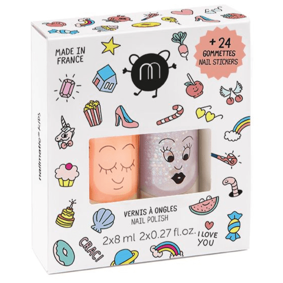 Nail Polish | Crack | 2 Pack With Stickers