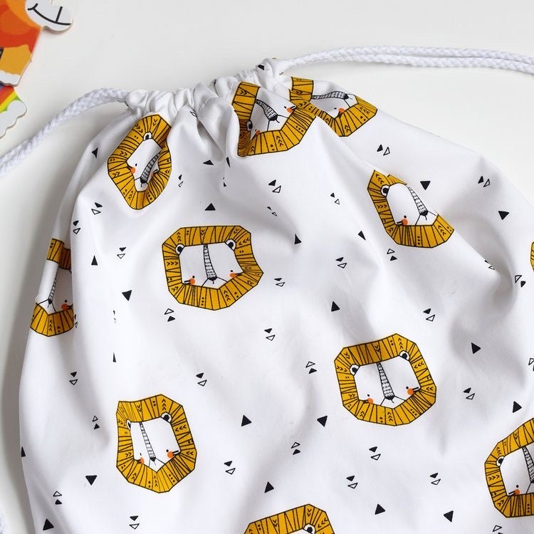 Lion Drawstring Bag