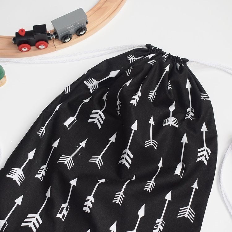 Arrow Drawstring Bag