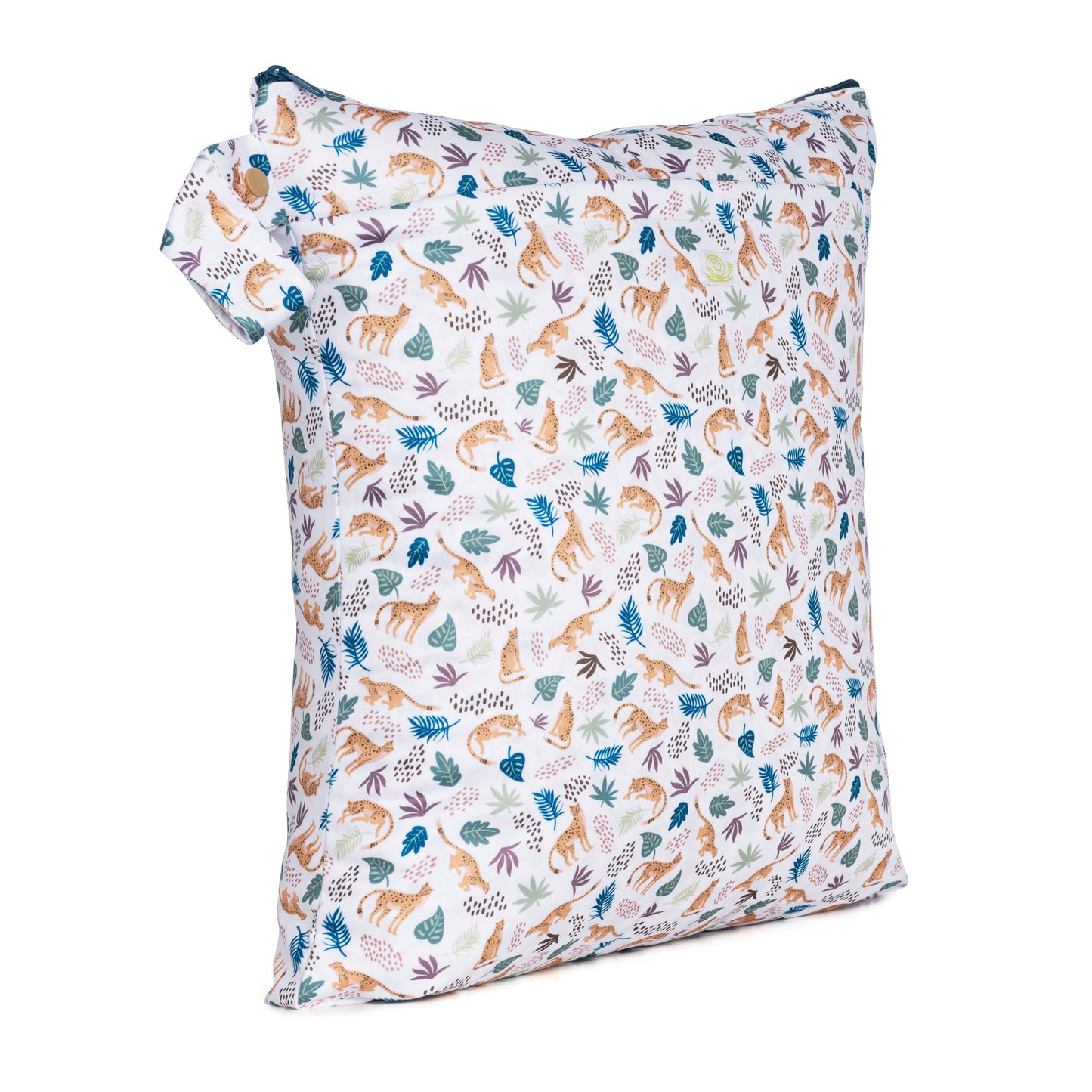 baba and boo double zip wet bag cloth nappy bag cheetahs