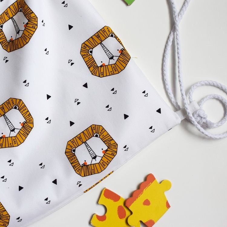 Lion Drawstring Bag