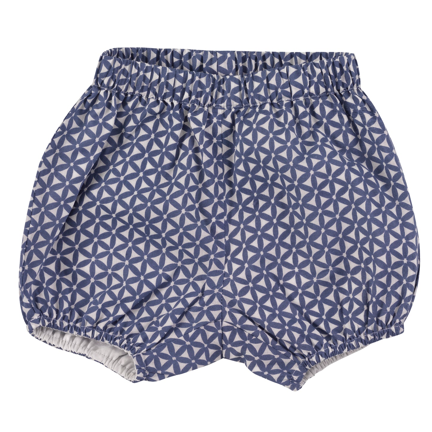 pigeon organics block print bloomers blue