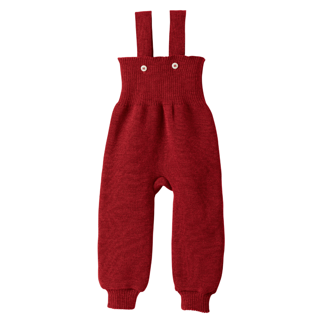 disana organic merino knitted trousers bordeaux