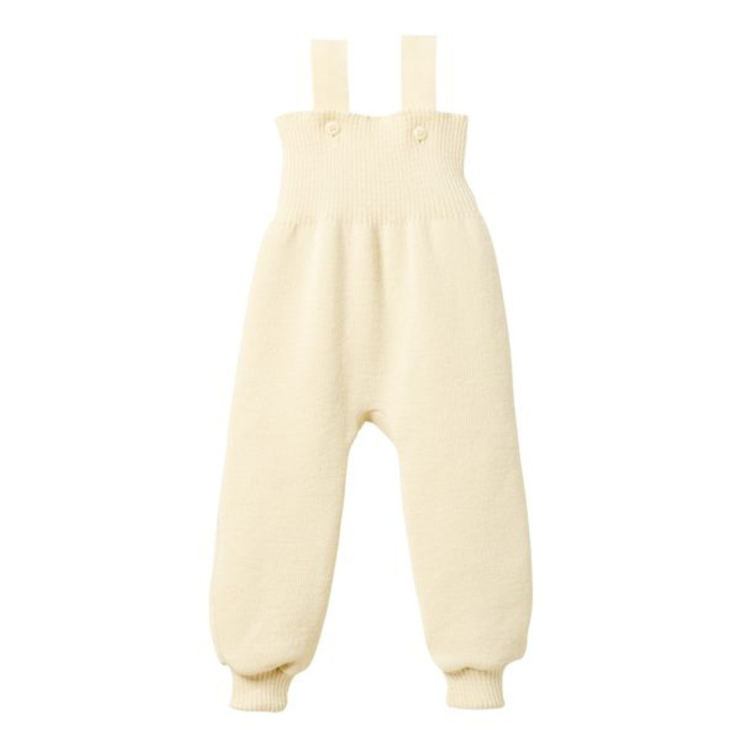 disana knitted dungarees trousers natural organic merino