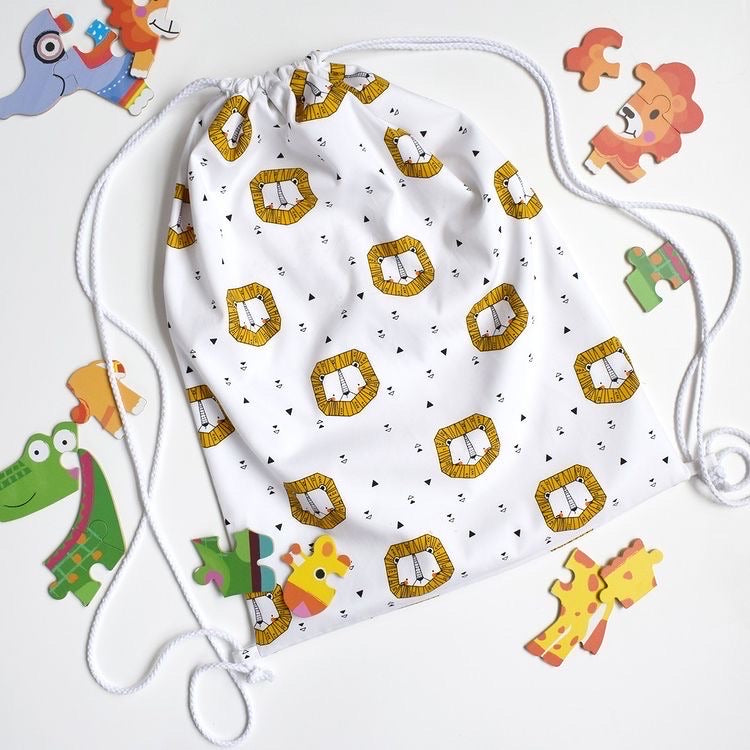 Lion Drawstring Bag