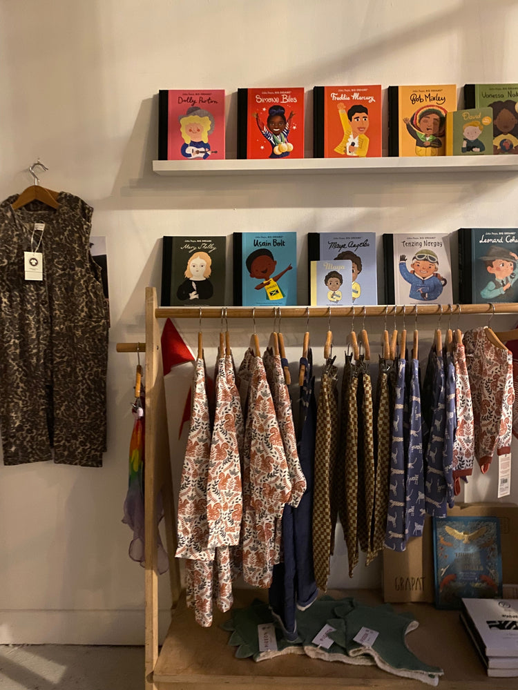 little people big dreams books on a shelf