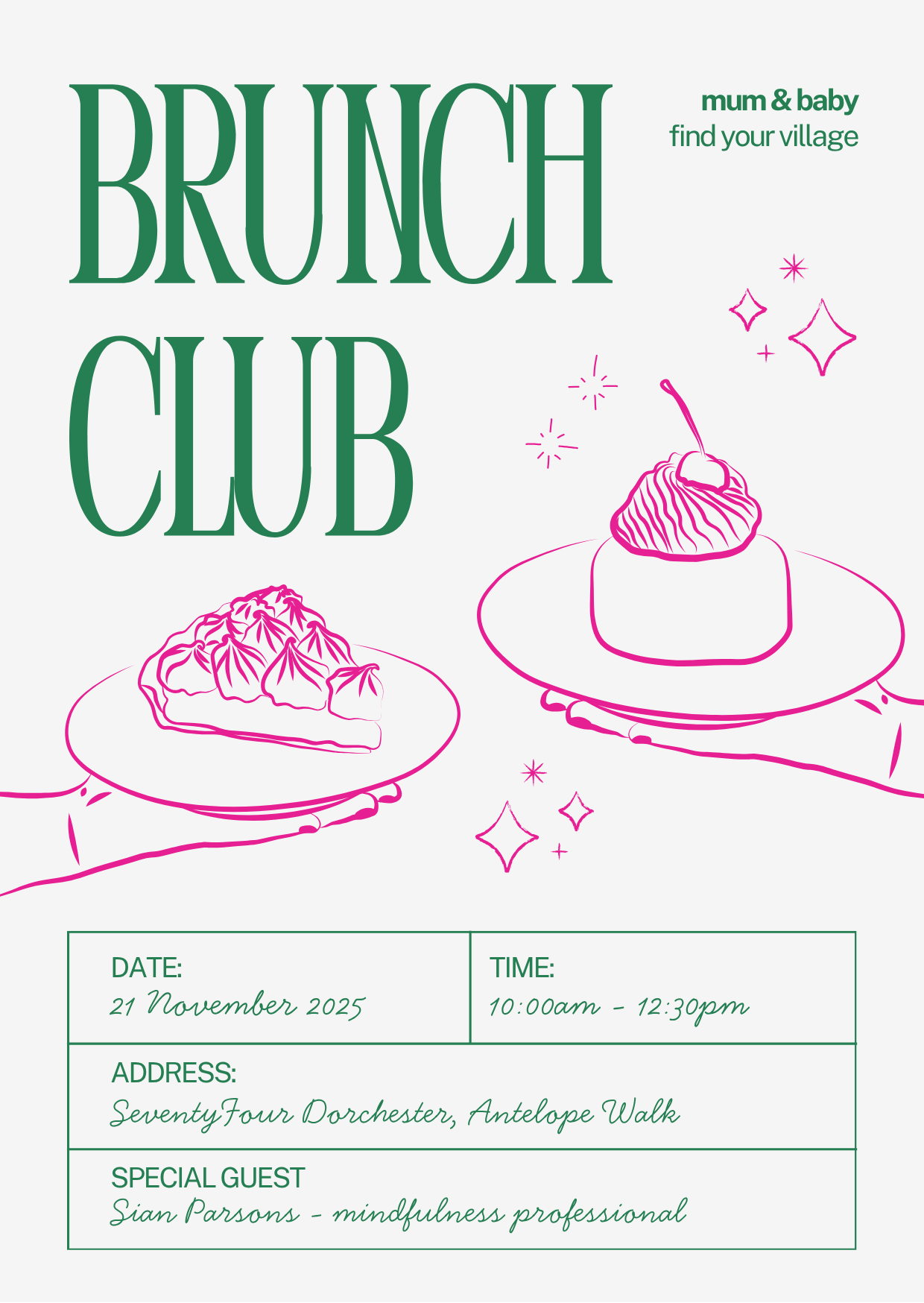 Mum & Baby Brunch - Friday 21st November