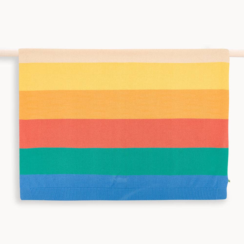 Bobby | Rainbow Stripe | Baby Blanket