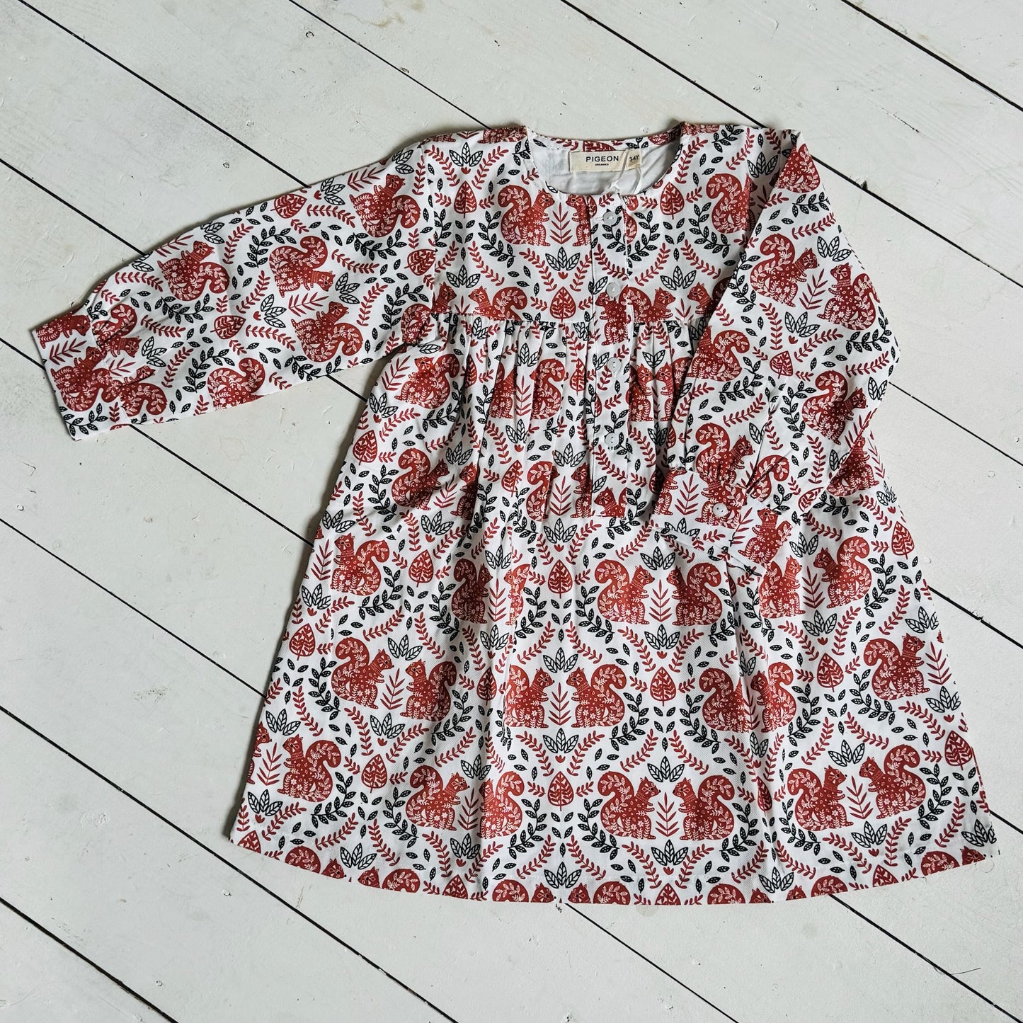 Yoke Dress | Squirrel