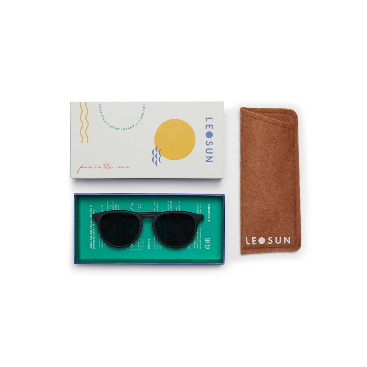 Kids Polarized Sunglasses 3+ years - Oli | Black Fade