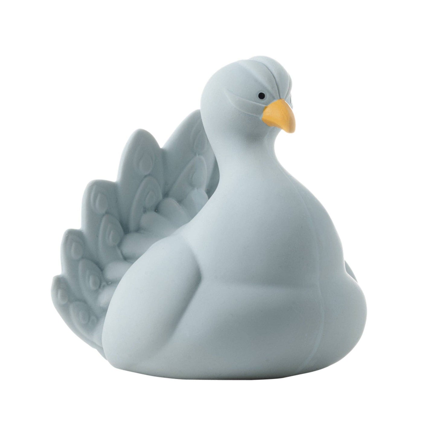 Natural Rubber Bath Toy | Light Blue Peacock