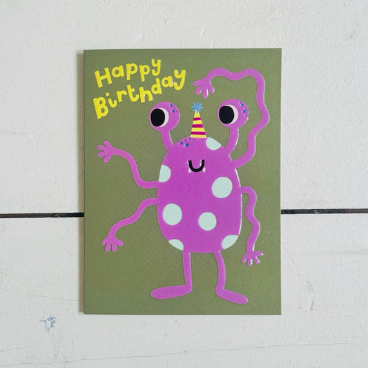 Happy Birthday Monster Card