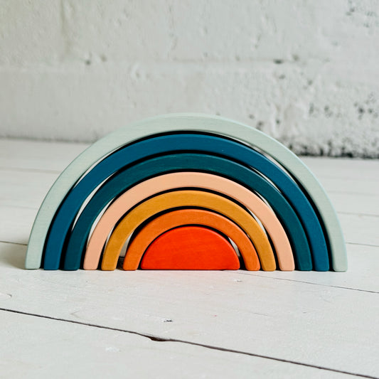 Wooden Rainbow Mini | Arch Stacking Toy | Lagoon