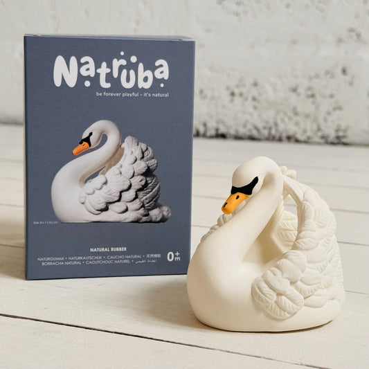 Natural Rubber Swan Toy | Small
