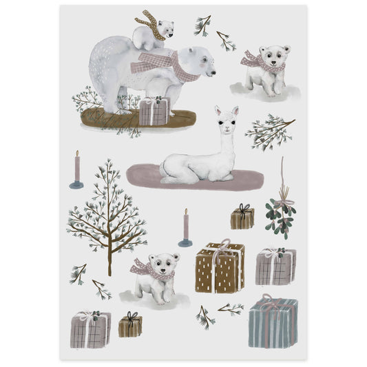 Organic tattoos for winter animals