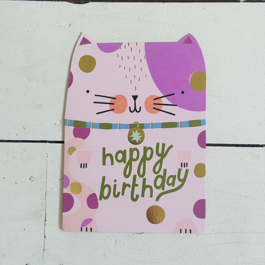 Happy Birthday Cat Card
