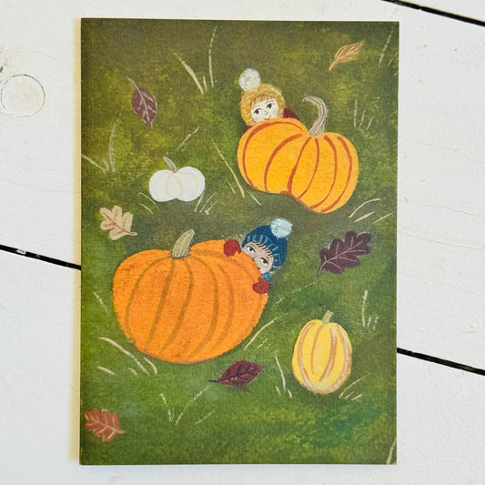 Pumpkin patch greetings card