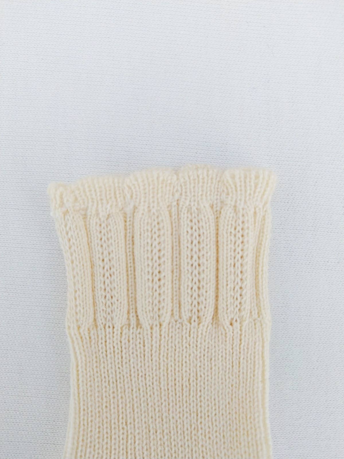 Lucia Organic Cotton Baby Socks | Ecru