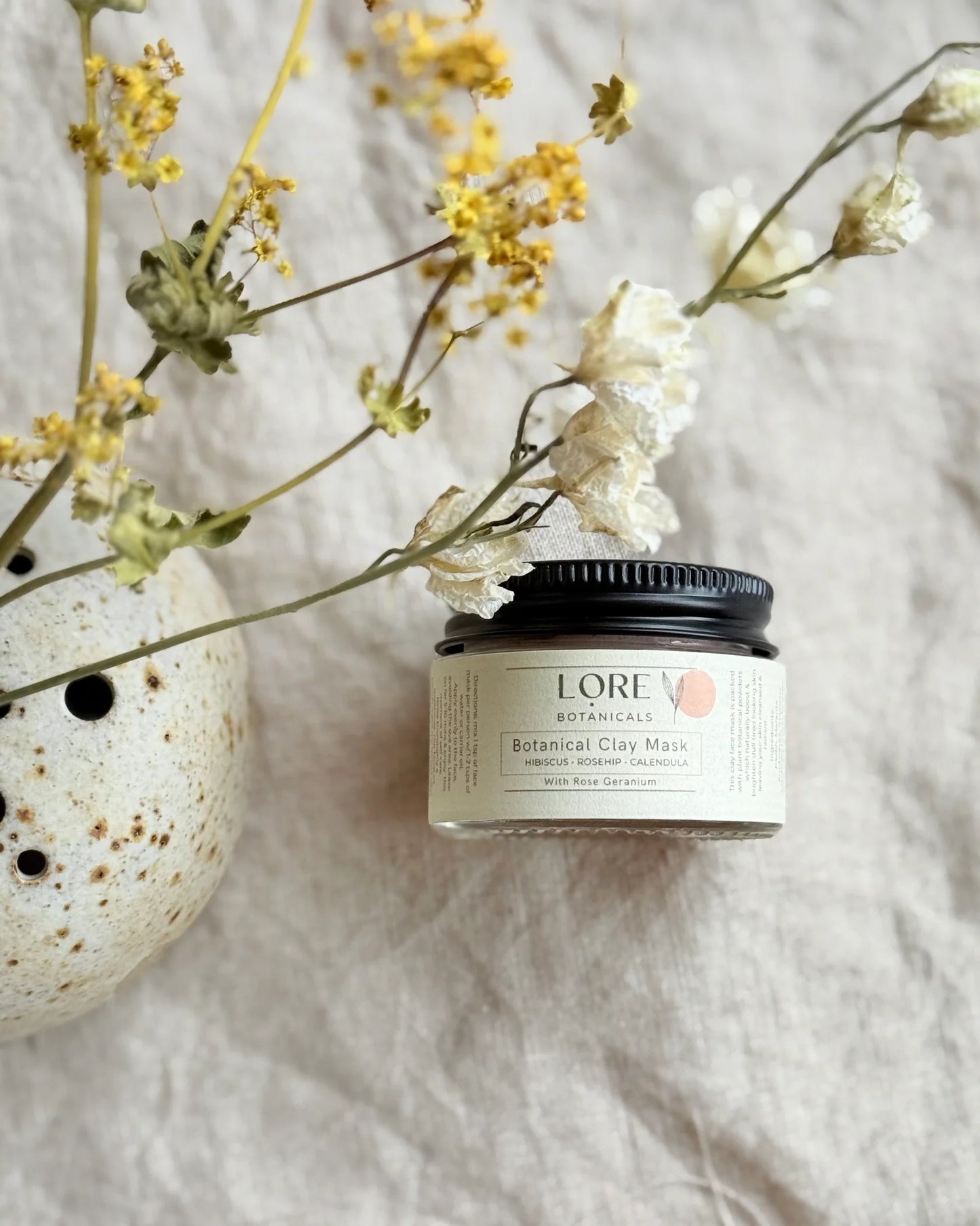 Clay Face Mask | Rose & Geranium