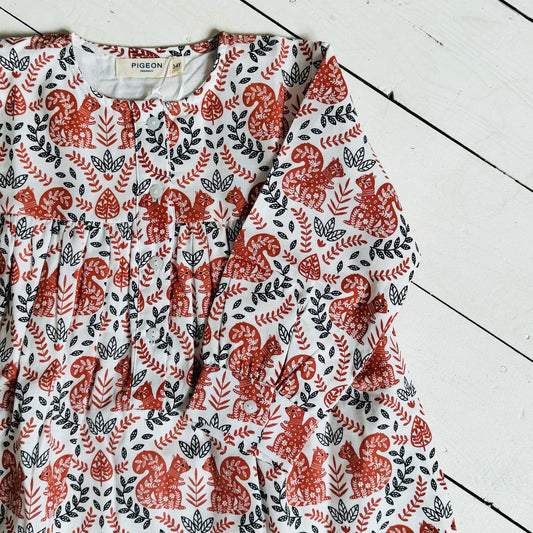 Yoke Dress | Squirrel