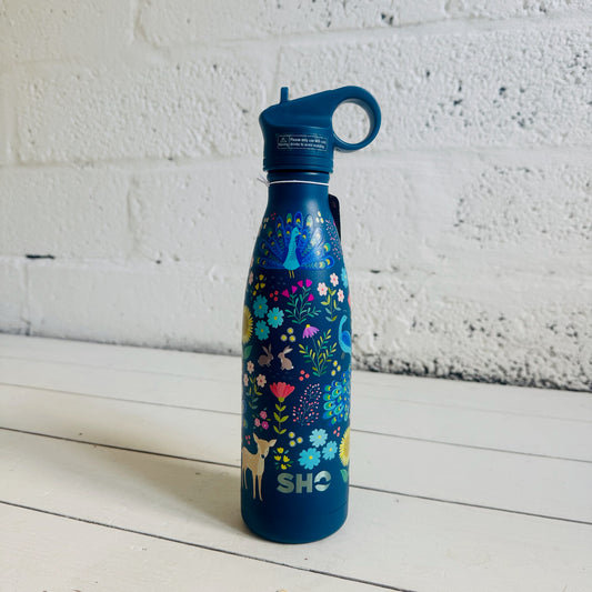 Original Bottle & Straw Lid | Woodland Garden | 500ml