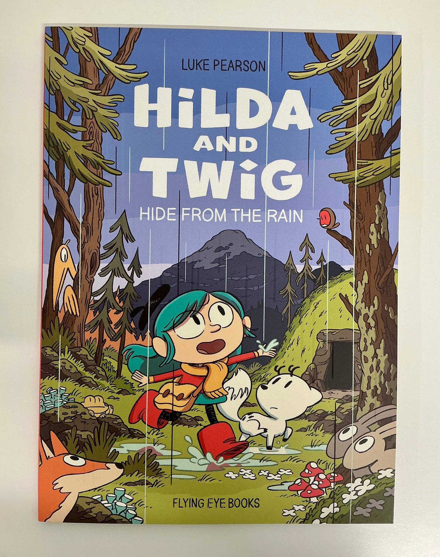 Hilda and Twig Hide from the Rain | Luke Pearson