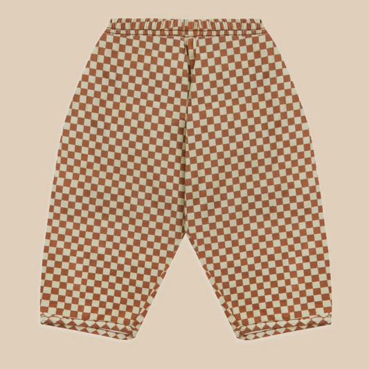 Brick Check Organic Trouser