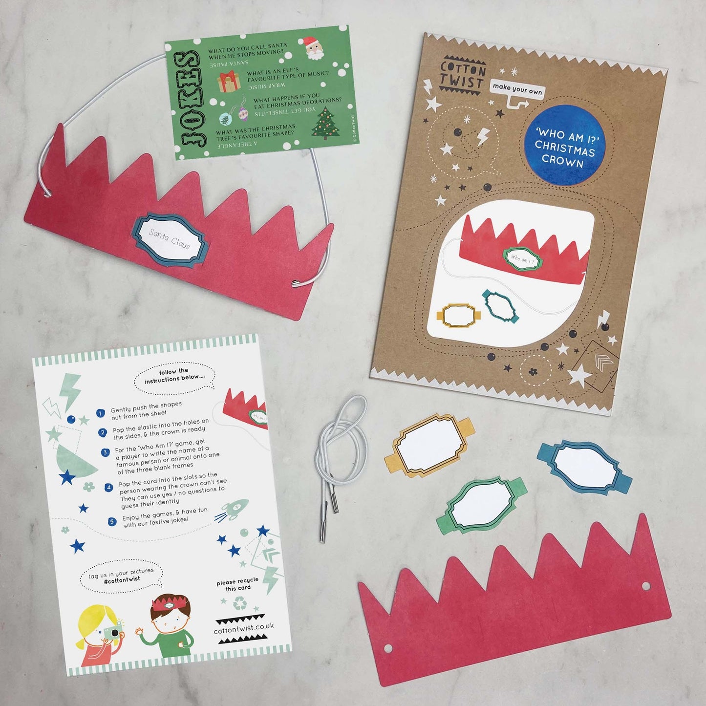Make Your Own 'who Am I?' Christmas Cracker Crown