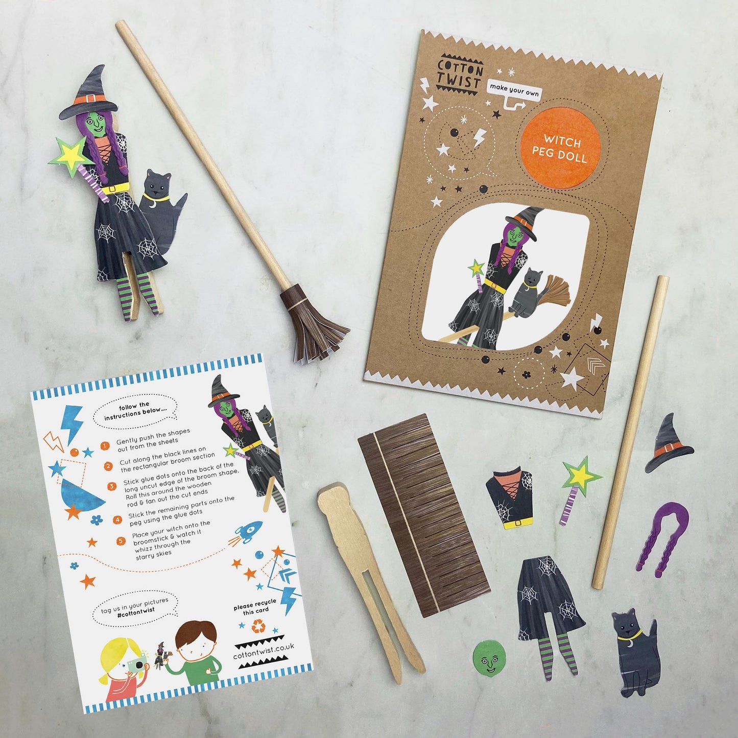 Make Your Own Witch Peg Doll