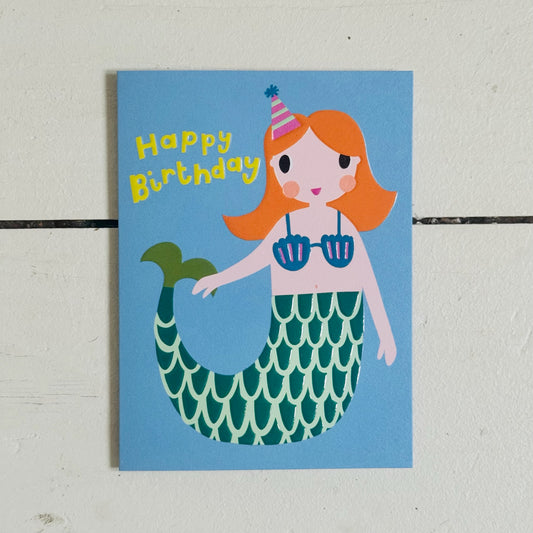 Happy Birthday Mermaid Card